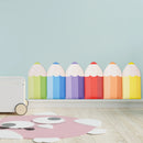 3D Pencil-Shaped Wall Padding for Kids, Wall Mats for Kids, Wall Padding for Kids, Playroom Wall Protection (6 Pcs)