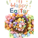 100Pcs Foam Easter Eggs Happy Easter Decorations Painted Bird Pigeon Eggs DIY Craft Kids Gift Favor Home Decor Easter Party