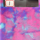 Chzimade 50 X160Cm Dual Color Plush Tie Dyed Fabric Handmade Outerwear Sewing Rainbow Imitation Rabbit Hair Winter Fabric Stripe