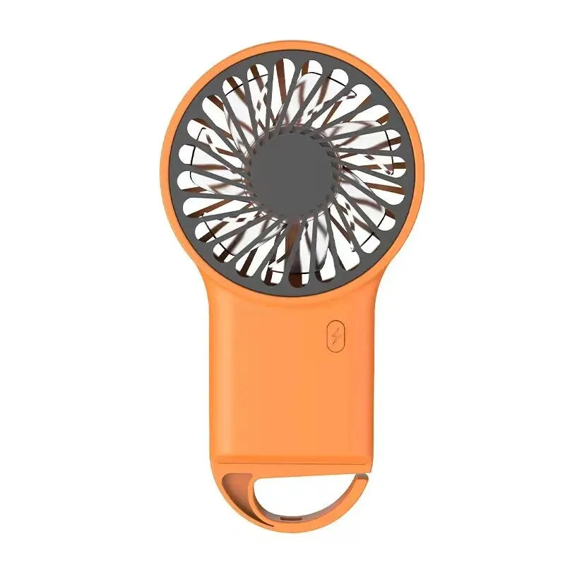 Handheld Small Fan Mini Portable Hook USB Charging Desktop Office Student Summer Heat Relief Silent Handheld Fan