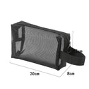 Black Layer Travel Cosmetic Bag Large Capacity Mesh Makeup Bag Makeup Storage Pouch Travel Toiletries Cosmetic Storage Bags