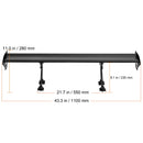 SucceBuy Wing Car Spoiler 53.1 inch Universal Spoiler with Double Deck Car Rear Spoiler Wing, Racing Spoiler BGW/JDM Drift Black