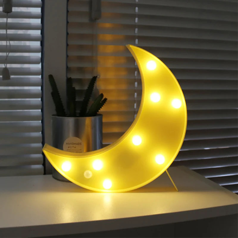 Kids Room Decor Cloud Star Moon LED Night Light Baby Children Bedroom Rainbow Cloud Christmas Night Light Wedding Decoration