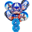 Cartoon Captain America Theme Disposable Tableware Set Birthday Party Dress up Balloon Decoration Baby Shower Background Cloak