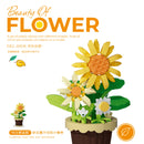 Potted Building Blocks Simulate Succulent Flower Bouquets, Creative Puzzle Block Toys, Eternal Flowers, Home Decoration