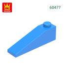 Wange 92Pcs/lot Slope 18°4x1 Roof Block Moc Color Accessories Compatible with 60477 Brick DIY Children's Toy Assembly Parts