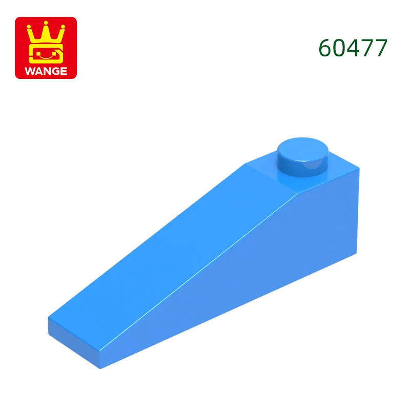 Wange 92Pcs/lot Slope 18°4x1 Roof Block Moc Color Accessories Compatible with 60477 Brick DIY Children's Toy Assembly Parts