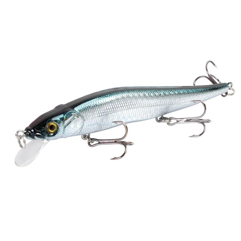 1pcs Fishing Lure 11.5cm/14g Minnow Crankbait Wobblers 3D Eyes Perch Artificial Bait Pike Carp Bait Swim Bait Fishing Pesca