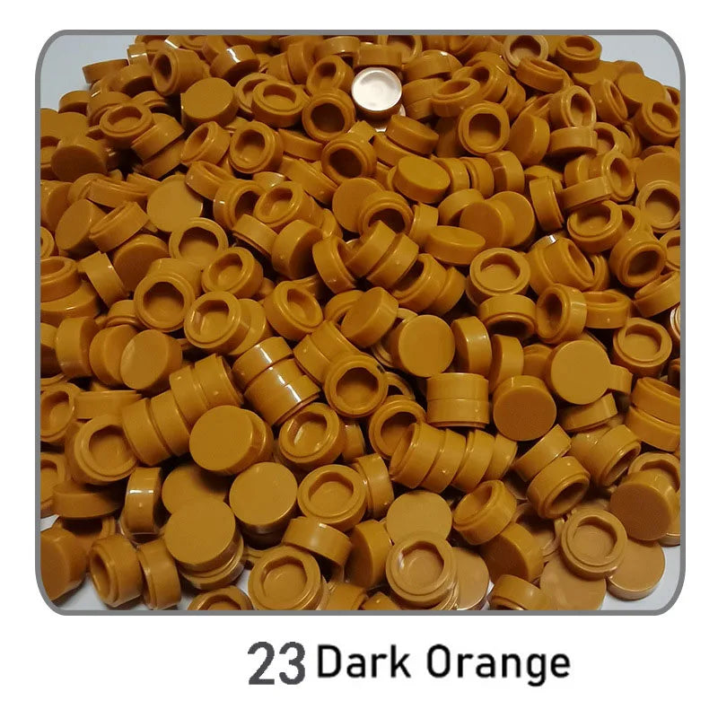 1000pcs DIY Pixel Art Bricks1x1 Round Tile Building Blocks Compatible with 98138 Anime Figure Assemble Toys Gift for Children