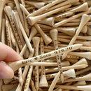 Personalized Golf Tees Custom Engraved Golf Tees Wooden Ball Stud Wedding Gift Favors Father's Day Gift Natural Wood