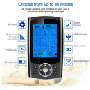 Tens Muscle Massager 36 Mode Electric Body Arm Back Massage Digital Slimming Machine Muscle Massage Relaxation