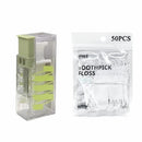 Automatic Floss Holder Travel Portable Floss Organizer Disposable Plastic Floss Stick Polyethylene Fiber Flosser Oral Care