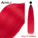 Noble Bundles Extensions 36 inch Yaki Straight Hair Bundles Ombre Brown Synthetic Hair Long Extensions Hair Synthetic Wefts