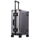 Trolley Box Rolling Luggage Silver High Capacity Suitcase Aluminum-magnesium Alloy Suitcase Universal Wheel
