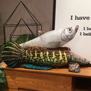 40cm Simulation Fish Plush Toy Stuffed Animal Piranha Perch Cat Toy Parent-child Interactive Game Cute Sofa Pillow for Kids Gift