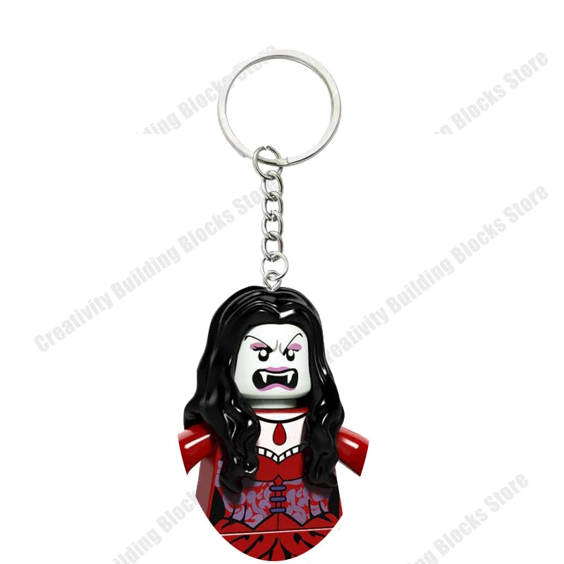 Hot Selling Classic Series keychain Mini 3D Character Model Set Building Blocks Assembling Toys Children's Birthday Gifts