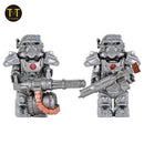 MOC Military Armor Soldiers Mini Anime Action Figures Weapons Robots Mecha Building Blocks Bricks DIY Toys for KIDS gift