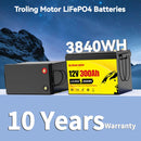 12V 300Ah LiFePO4 Battery Lithium Iron Phosphate Battery With 200A BMS 8000+ Cycles For RV Campers Golf Cart Off-Road Off-Grid