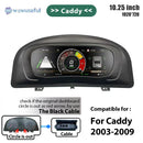 Wowuseful 10.25 Lcd Digital Dashboard Cluster For VW Variant Caddy Touran T6 EOS Sharan Golf 5 Virtual Instrument Paneel Cockpit