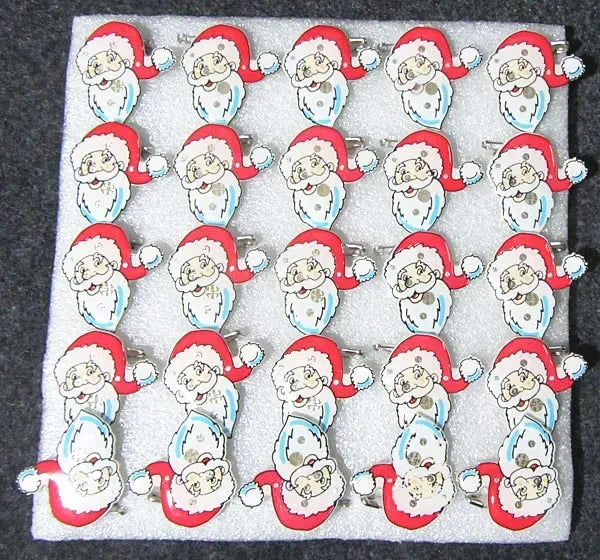 25pcs Party Love LED Flashing Brooch Pin Cartoon Light up Glow Badge Gift Cosplay Navidad Wedding Festival Halloween Christmas