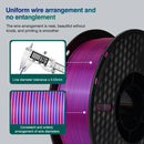 Tri-Color Dual-Color Silk Rainbow PLA Filament 1.75mm Accuracy+/-0.03mm 3D Printer Filament Compatible with Most FDM Printers