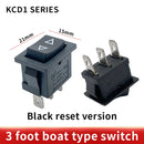 Promotion! 1 pcs kcd1 15*21mm SPDT  Mini Black 3 Pin Rocker Switch AC 6A/250V 10A/125V KCD1