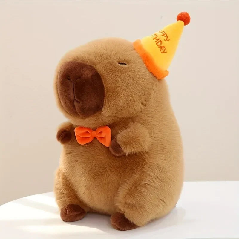 23cm Capybara Plush Simulation Capibara Anime Fluffty Toy Cute Doll Stuffed Animals Soft Doll Plush Christmas Thanksgiving Gift