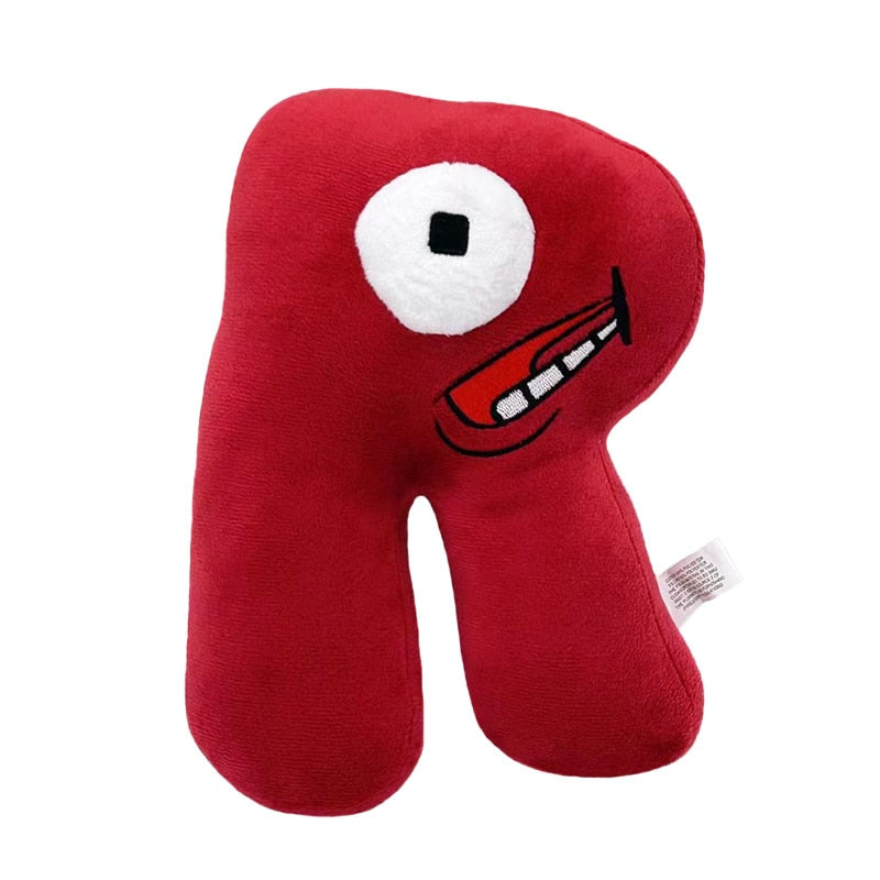 Alphabet Lore Plush Toys Anime Doll Kawaii 26 English Letters Stuffed Toys Kids Enlightenment Montessori Plush Toy Doll Gifts