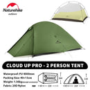 Naturehike Upgraded Cloud Up 2 Person Tent Outdoor Camping Tent Ultralight Waterproof Tent Free Standing Hiking Backpacking Tent