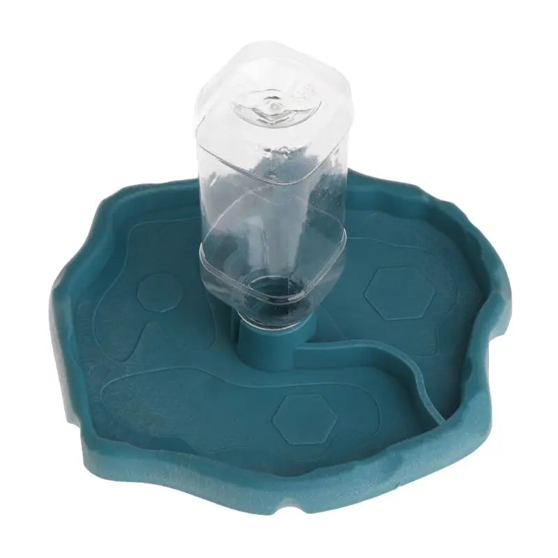 Reptile Feeder Drinker Pet Food Dish Auto Pet Water Dispenser for Tortoise Snake