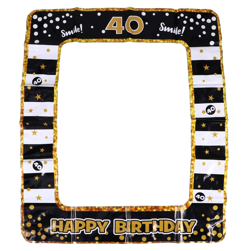 Inflatable Photo Frame Birthday Party Supply Festive Photo Props Lightweight Pvc Material Photobooth Accessories Carnival