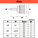 M3 M4 M5 M6 M8 Round Head Handle Hand Screw Round Knurled Rubber Thumb Screw Plastic Tighten Bolt Nuts Knob 304 Stainless Steel