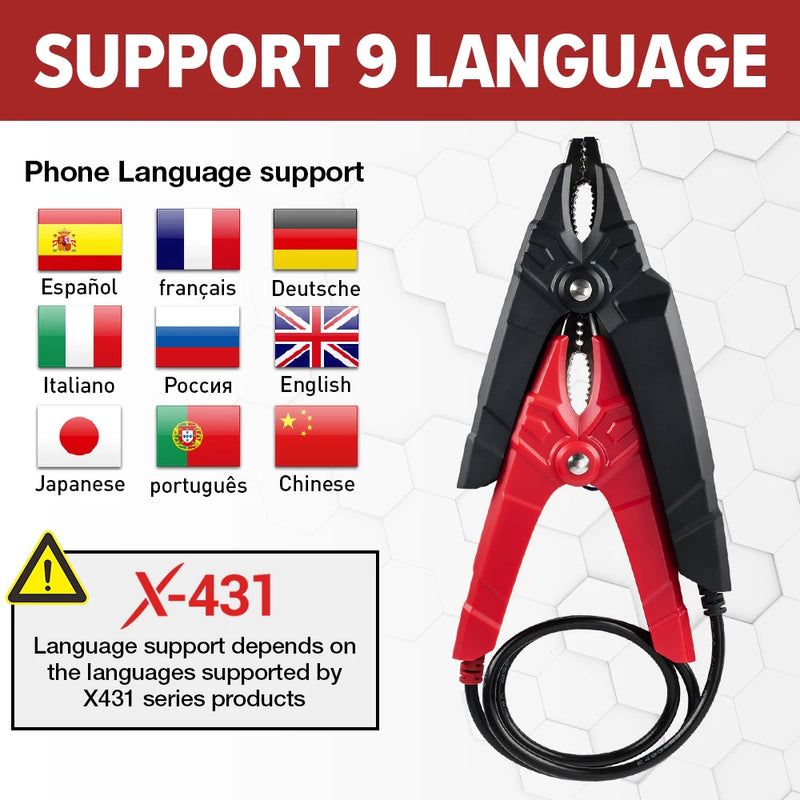 LAUNCH BST360 Bluetooth Battery Tester 11V 16V Car Motorcycle Battery Analyzer Load Cranking Charging Diagnostic Tool PK BM550