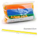 100pcs Children's DIY Educational Straw Blocks Creative Assembling And Building Toys Parent-child Interaction Kindergarten Gifts