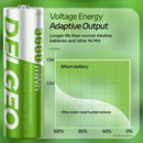 Delgeo AA Rechargeable lithium Battery 1.5V with Charging Case 3600mWh Large Capacity Compatiable for Camera, Gamepad, GPS, Toys
