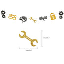 Bike Game Birthday Decorations Bicycle Garland Banner Cycling  Rider Cupcake Toppers Boy Birthday Baby Shower Party Decoration