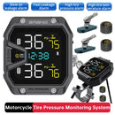 Motorcycle TPMS Tire Pressure Monitoring System IP65 Waterproof Motorbike Tyre Pressure Temperature Alarm Motorcycle Accessories