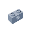 Gobricks 10pcs MOC 3700 Brick 1x2 with Hol Compatible Assembles ParticlesFor Building Blocks Parts DIY Educational Gift Toy 2022