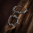 Fashion Personality Creative Snake Winding Plant Vine Hoop Earrings for Men Women Daily Wear Hypoallergenic Luxury Jewelry