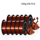 GEEETECH 10Kg 3d Silk PLA Filament 1.75mm Spool Wire For 3D Printer Material,Safety, Vacuum packaging