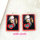 10Pcs Halloween Charms Two Side Print Acrylic Creative Pendant For Necklace  Keychain Diy Making