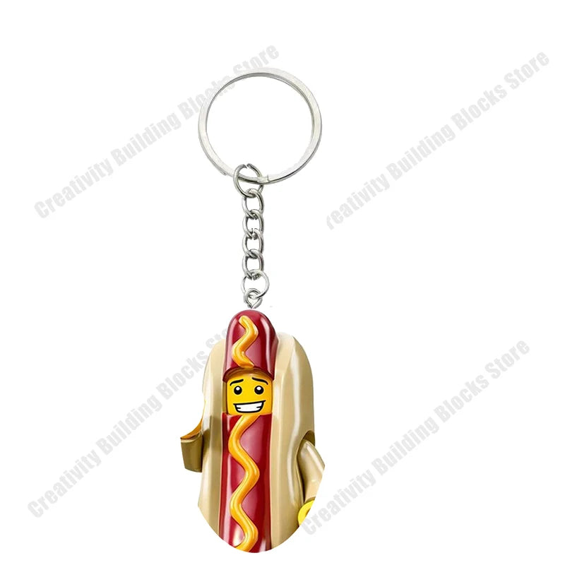 Hot Selling Classic Series keychain Mini 3D Character Model Set Building Blocks Assembling Toys Children's Birthday Gifts