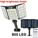 800 LED Super Bright Outdoor Solar Street Lamp Motion Sensor Waterproof Solar Power Lights Yard Country House Garden Wall Light
