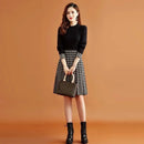 Medium Long Sweater Dress Women's Clothes Spring And Autumn 2024 New Style Winter Temperament Bottom Knitted Dress Match Coat