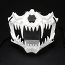 Halloween Mask Half-face Mask Cos Dragon God Fierce Tiger Night Fork Tengu Man Wolf Mask Performance Skull Masks