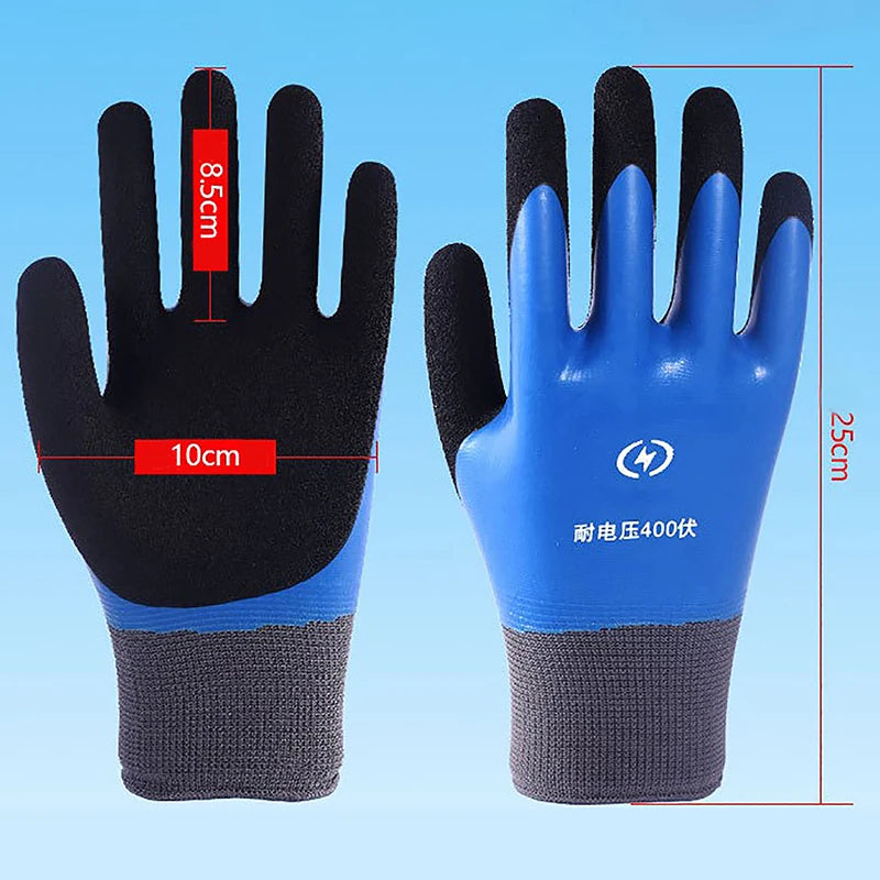 Anti-electricity Security Protection Gloves Rubber Electrician Work Non-slip Protection Insulated Gloves
