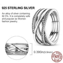Original 925 Sterling Silver Women Finger Rings for Women Silver Cocktail Ring Geometric Butterfly Round Shape Luxury Jewelry