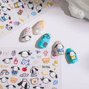 1PCS 5D Cartoon Kuromi Hello Kitty Nail Stickers Sanrio Animation Nail Art Decoration Sanrio Cute Melody Embossed Stickers