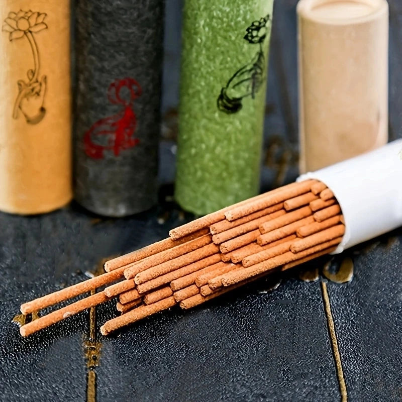 40Pcs Home Incense Stick Natural Sandalwood Incense Sticks  Aroma Blessing Ceremony Pray Buddha Incense