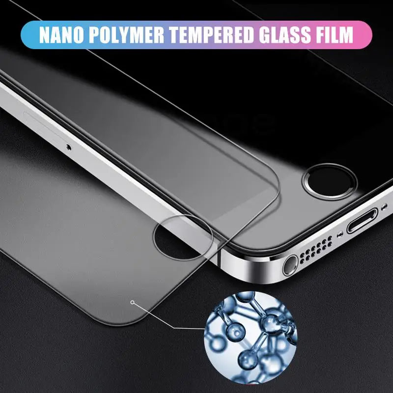 9D Anti-Burst Protection Glass For Apple iPhone 7 8 6 6S Plus Tempered Screen Protector iPhone 5 5S 5C SE 2020 2022 Glass Film